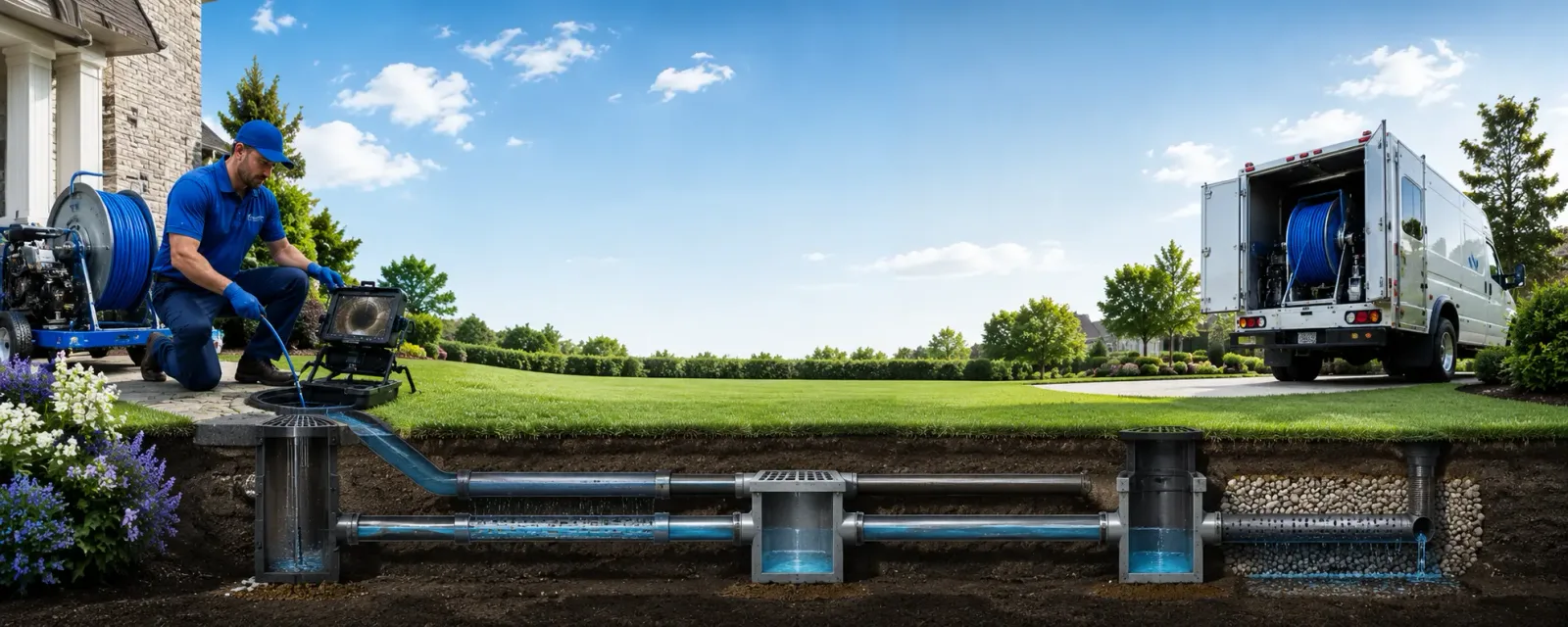Outdoor drain cleaning information for Martin, SD
